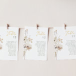 Tableau des numéros du Fleur sauvage lunaire<br><div class="desc">Ce tableau de chiffres Whimsical Fleur sauvage est parfait pour votre mariage boho simple et élégant. Les fleurs sauvages minimalistes d'aquarelle vous feront vivre votre vision ! Le design de jolies fleurs blanches et dorées, avec des touches de violet et de jaune, complètera votre rêve de mariage floral d'automne minimal...</div>