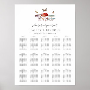 Tableau des sièges Mariages de champignons