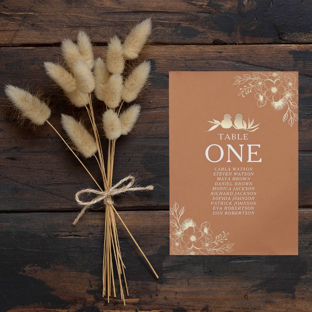 Tableau des sièges Mariages en terre cuite (Créateur téléchargé)