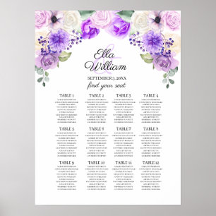 Tableau des sièges Mariages floraux à ressort pour