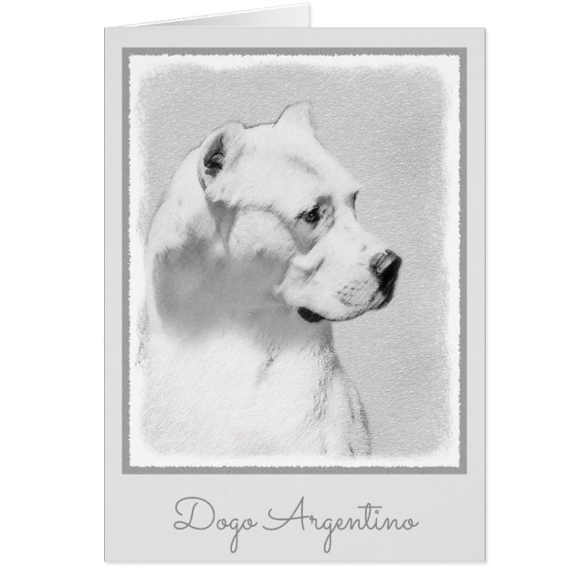 Tableau Dogo Argentino - Art Chien original (Devant)