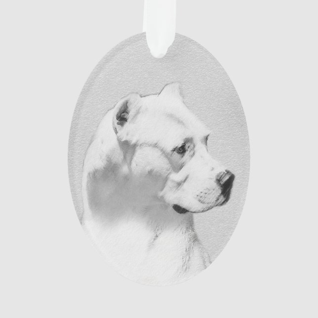 Tableau Dogo Argentino - Art Chien original (dos)