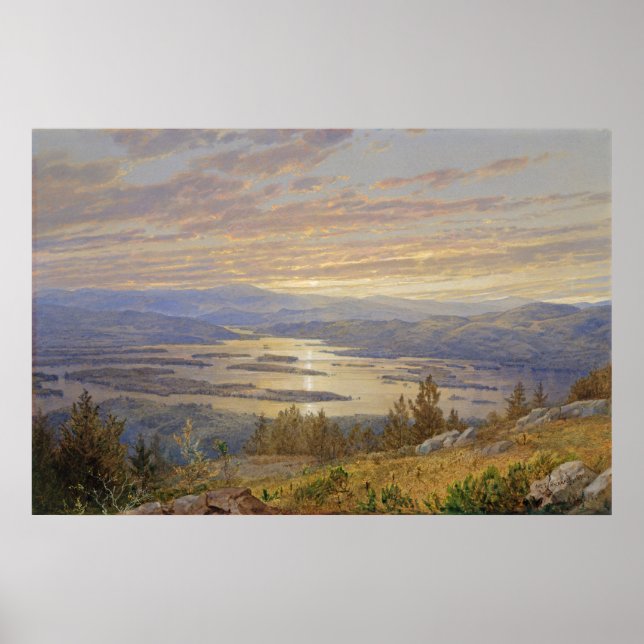 Tableau du coucher de soleil sur la plage (Devant)