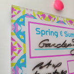 Tableau Effaçable À Sec Bright Neon Rose Lime Vert bleu Turquoise Planner<br><div class="desc">Lumineuse Neon Rose Lime Vert Turquoise Planner Dry Erase Board. Un tableau de message de liste de contrôle gras et coloré. Un joli organisateur. Modifiez le support en fonction de l'endroit où vous voulez l'accrocher. Utilisez le bouton Personnaliser pour modifier le texte en haut. Idéal pour les projets, le suivi...</div>