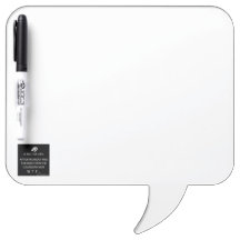 Bulle carrée de la parole avec le stylo