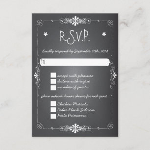 Tableau épousant le dîner de la carte W de réponse