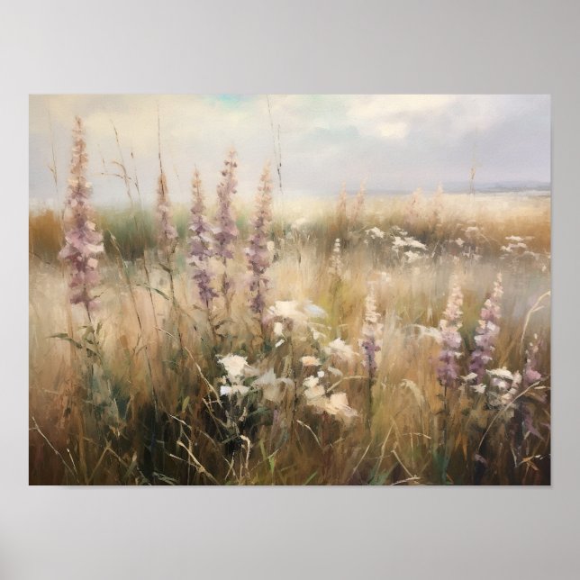 Tableau Fleur sauvage vintage (Devant)