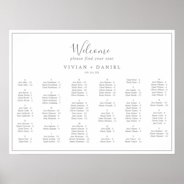 Tableau horizontal minimaliste Argent (Devant)