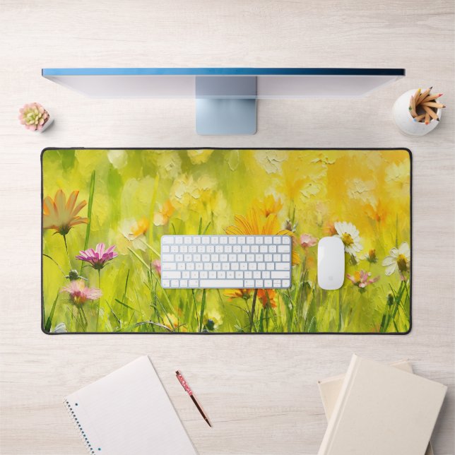 Tableau Impressionniste de Prairie de Fleurs Sauva (Bureau 1)
