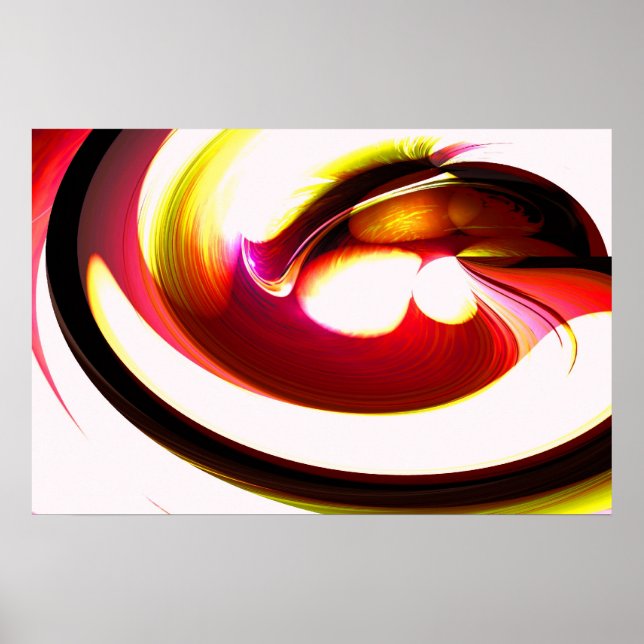 Tableau informatique Cercles Abstraits numériques  (Devant)