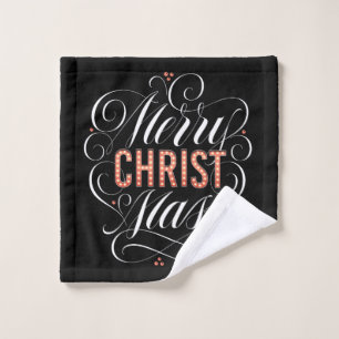Tableau Merry CHRISTmas Marquee Religieux Noir