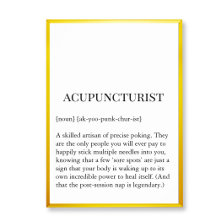 Tableau mural point sensible d'acupuncture Graphiq