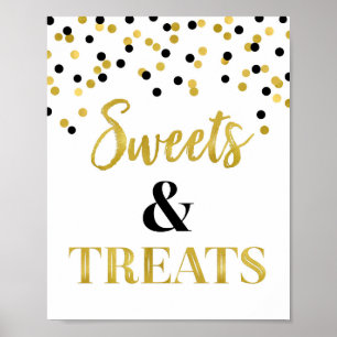 Tableau noir de dessert de bonbons et de festins à