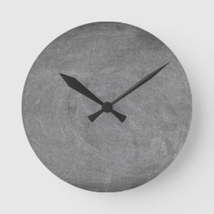 Tableau noir - Horloge ronde personnalisée