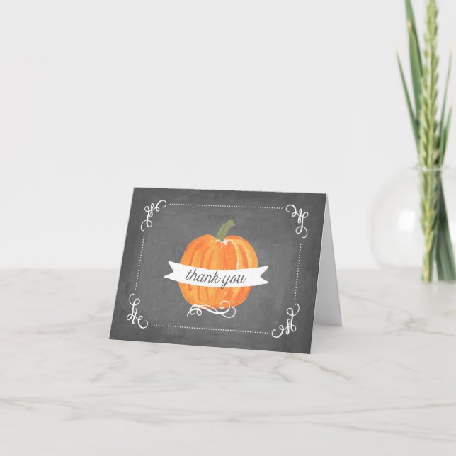 Tableau noir Petit Citrouille Merci (Devant)