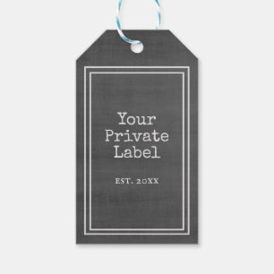 Tableau noir rétro Votre Étiquette privé