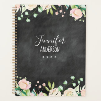 Tableau noir rose floral