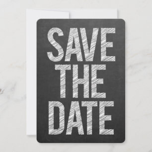 Tableau noir typographie Save the Date