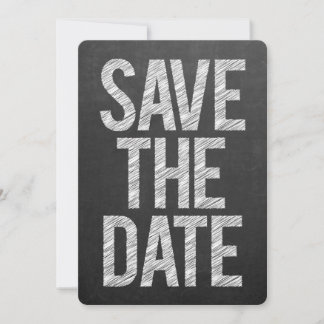 Tableau noir typographie Save the Date