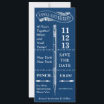 Tableau noir vintage save the date anniversaire<br><div class="desc">Voici un style vintage créatif pour tableau noir qui accueillera votre famille et vos amis à votre occasion spéciale. En haut de ce design figure une bannière avec les mots "Famille et Amis", un crayon vintage, des flèches et des lignes de bordure horizontales. Vous pouvez changer le style, la couleur...</div>