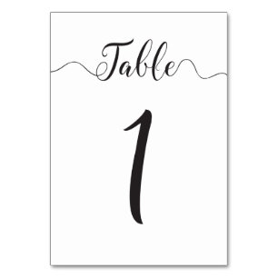 Tableau numéro 1 Carte de tableau
