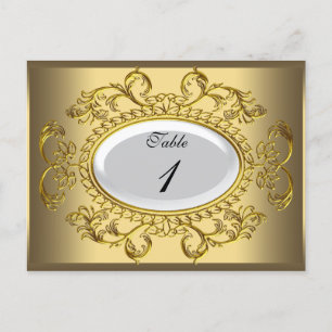 Tableau Numéro Cartes Royal White Gold