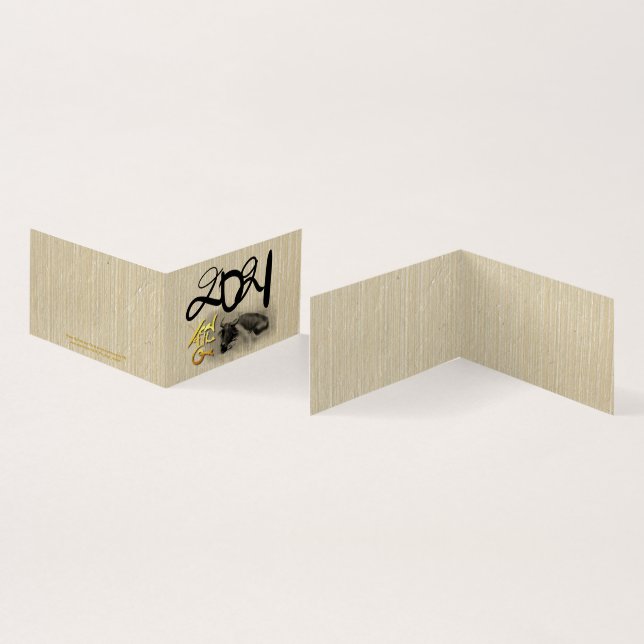 Tableau original eau Buffalo Ox Nouvel An FC (Inside and Outside)