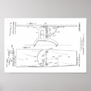 Tableau Ostéopathique Vintage 1914 Imprimer