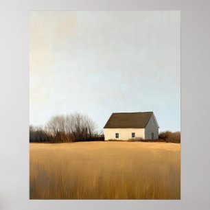Tableau Paysage Abstrait, Mur Moderne Automne