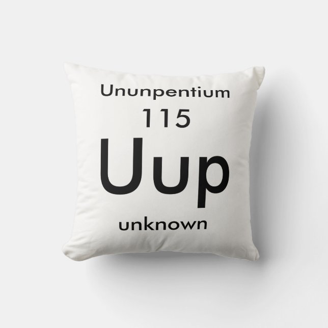 Tableau périodique 115 Coussin Ununpgentium (Recto)