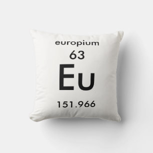Tableau périodique 63 Coussin Europium