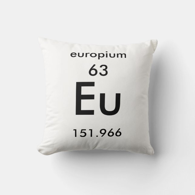Tableau périodique 63 Coussin Europium (Recto)