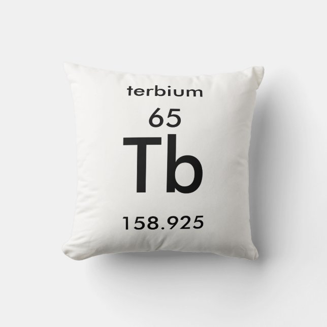 Tableau périodique 65 Coussin du terbium (Recto)