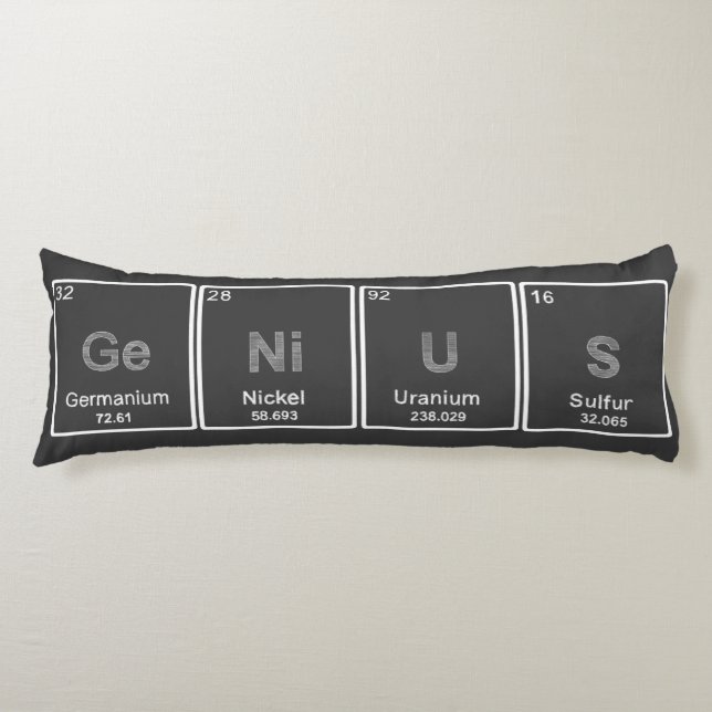 Tableau périodique coussin du corps GeNiUS (Devant)