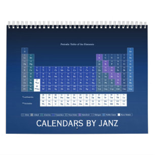 Tableau périodique des éléments Calendrier par Jan