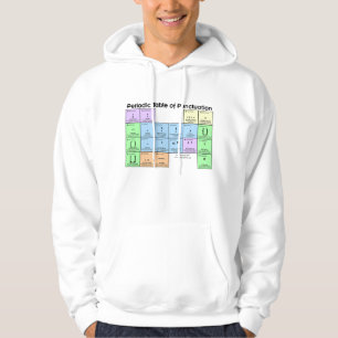 Tableau périodique du Sweat - shirt à capuche de p