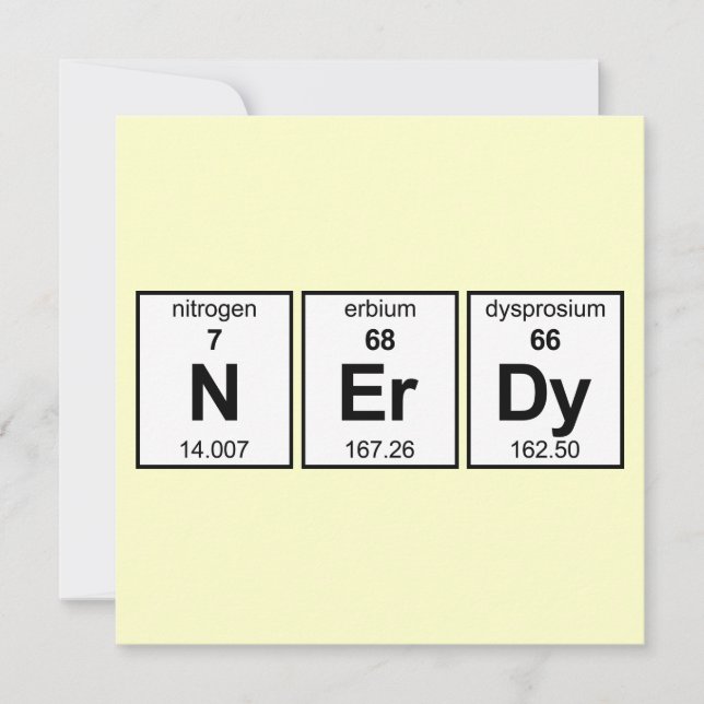 Tableau périodique NErDy (Devant)