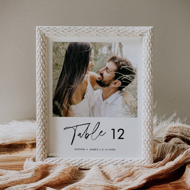 Tableau photo minimaliste EVERLEIGH Numéro 8x10 (Créateur téléchargé)