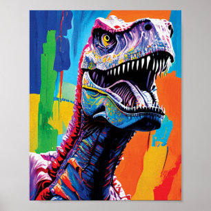 Tableau Portrait D'Un Tyrannosaurus Rex T-Rex