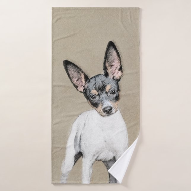 Tableau Rat Terrier - Cute Original Chien Art (Serviette de bain)