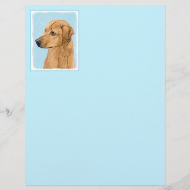 Tableau Rhodesian Ridgeback - Art Chien original (Devant)