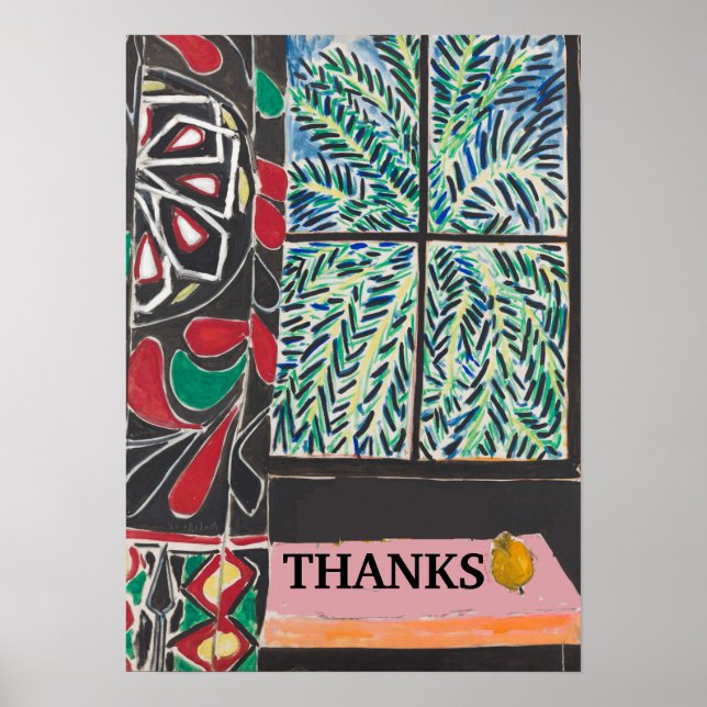 Tableau sous fenêtre, après Matisse (Devant)