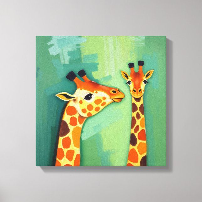 Tableau sur toile de girafe (Recto)