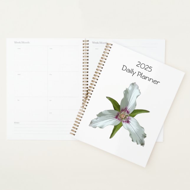 Tableau Trillium Spring Fleur sauvage planificateu (Devant avec enveloppe)