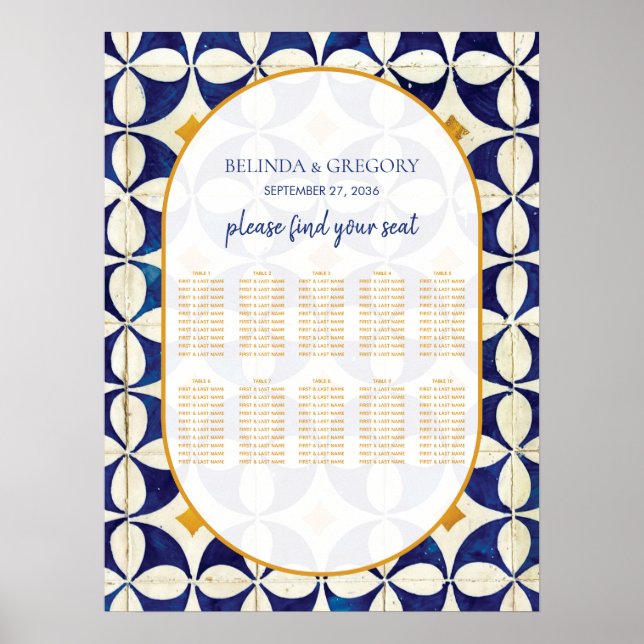 Tableau vintage des sièges Mariages portugais (Devant)