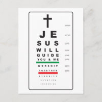 tableau visuel jésus - carte postale