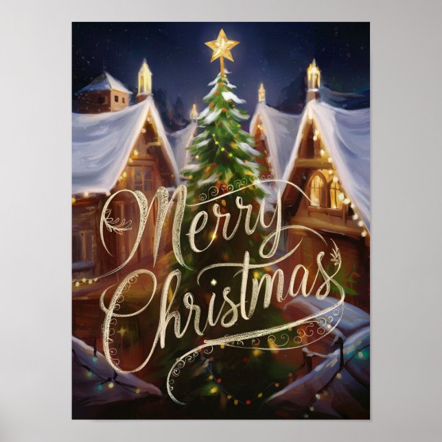 Tableaux à l'huile de Noël Affiches et imprimés #1 (Devant)
