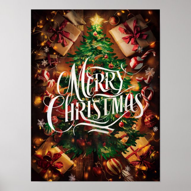 Tableaux à l'huile de Noël Affiches et imprimés #3 (Devant)