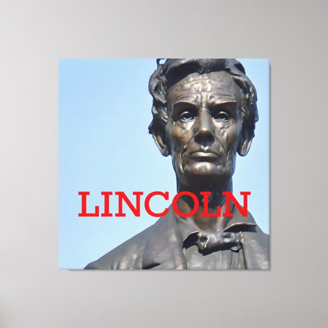 Tableaux étirés Impression du président Lincoln (Recto)
