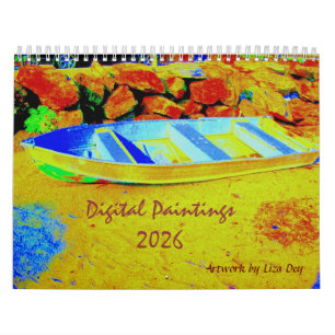 Tableaux numériques, Calendrier 2026 par Liza Dey